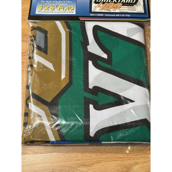 Vintage NOS 1998 Brickyard 400 Indianapolis Motor Speedway Nascar 3x5 Flag‎ - Picture 4 of 7